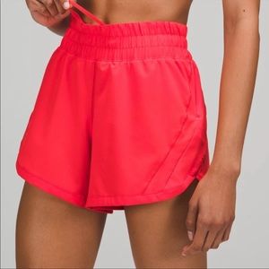 NWOT Track That MR Lined 5” Shorts Love Red 10